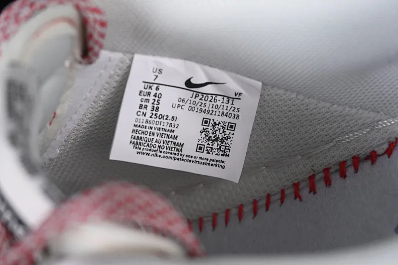 All categories Nk Air Force 1 Air Force series Nk Air Force 1 Low Air Force low-top Nike Air Force 1'07 Low red and white presbyopic stitching Air Force 1 low-top casual sneakers JP2026-131